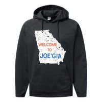 Georgia Flips Blue Atlanta Flips Pro Biden Joe Biden Performance Fleece Hoodie