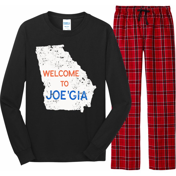 Georgia Flips Blue Atlanta Flips Pro Biden Joe Biden Long Sleeve Pajama Set