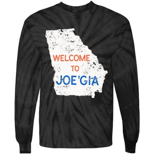 Georgia Flips Blue Atlanta Flips Pro Biden Joe Biden Tie-Dye Long Sleeve Shirt