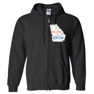 Georgia Flips Blue Atlanta Flips Pro Biden Joe Biden Full Zip Hoodie