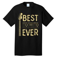 Guitarist Father Best Dad Ever D A D Chord Gifts Guitar Tall T-Shirt