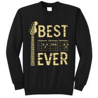 Guitarist Father Best Dad Ever D A D Chord Gifts Guitar Tall Sweatshirt