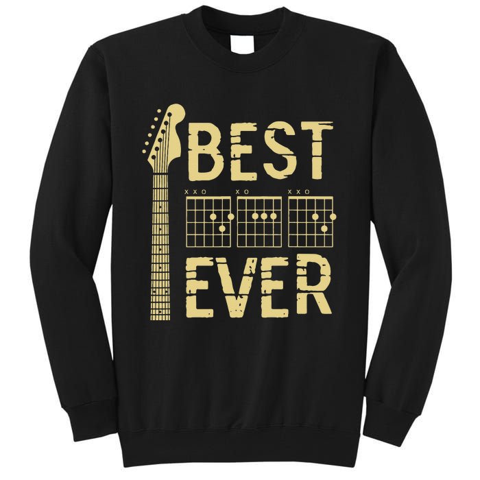 Guitarist Father Best Dad Ever D A D Chord Gifts Guitar Tall Sweatshirt