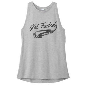 Get Faded Barber Hairdresser Hairdresser Fadecut Funny Gift Ladies PosiCharge Tri-Blend Wicking Tank