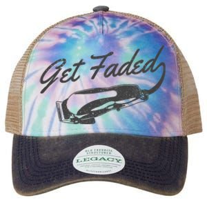 Get Faded Barber Hairdresser Hairdresser Fadecut Funny Gift Legacy Tie Dye Trucker Hat