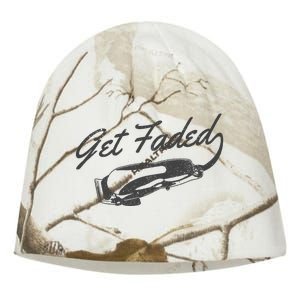 Get Faded Barber Hairdresser Hairdresser Fadecut Funny Gift Kati - Camo Knit Beanie