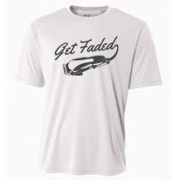 Get Faded Barber Hairdresser Hairdresser Fadecut Funny Gift Cooling Performance Crew T-Shirt