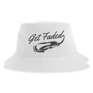 Get Faded Barber Hairdresser Hairdresser Fadecut Funny Gift Sustainable Bucket Hat