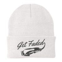 Get Faded Barber Hairdresser Hairdresser Fadecut Funny Gift Knit Cap Winter Beanie