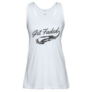 Get Faded Barber Hairdresser Hairdresser Fadecut Funny Gift Ladies Essential Flowy Tank