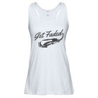 Get Faded Barber Hairdresser Hairdresser Fadecut Funny Gift Ladies Essential Flowy Tank