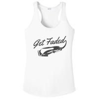 Get Faded Barber Hairdresser Hairdresser Fadecut Funny Gift Ladies PosiCharge Competitor Racerback Tank