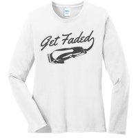 Get Faded Barber Hairdresser Hairdresser Fadecut Funny Gift Ladies Long Sleeve Shirt