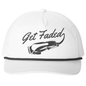 Get Faded Barber Hairdresser Hairdresser Fadecut Funny Gift Snapback Five-Panel Rope Hat