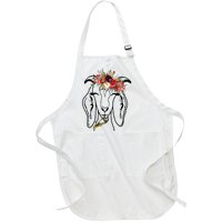 Goats Floral Bandana Headband Farm Animal Goat Graphics Full-Length Apron With Pockets