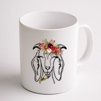 Goats Floral Bandana Headband Farm Animal Goat Graphics Coffee Mug