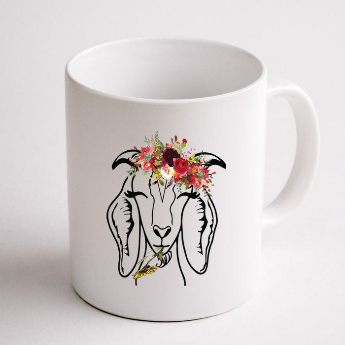 Goats Floral Bandana Headband Farm Animal Goat Graphics Coffee Mug