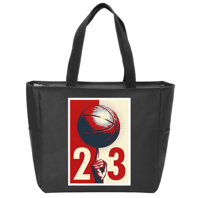 Gift For Basketball Fan Streetball Street Basketball Zip Tote Bag