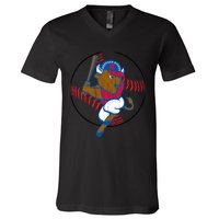 Gift for baseball lover Bisons Vintage Buffalo cute V-Neck T-Shirt