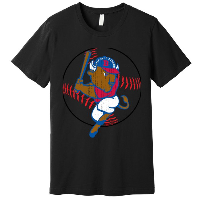 Gift for baseball lover Bisons Vintage Buffalo cute Premium T-Shirt