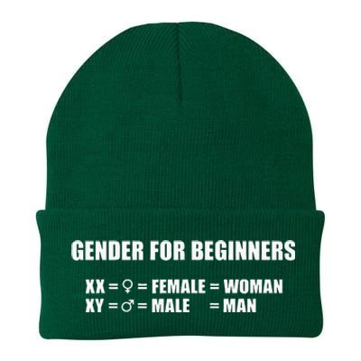 Gender For Beginners Xx Woman Xy Man Knit Cap Winter Beanie