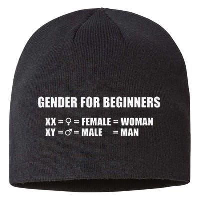 Gender For Beginners Xx Woman Xy Man Sustainable Beanie