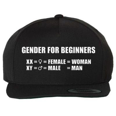 Gender For Beginners Xx Woman Xy Man Wool Snapback Cap