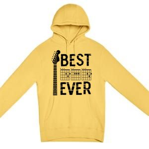 Guitarist Father Best Dad Ever D A D Chord Gifts Guitar Premium Pullover Hoodie