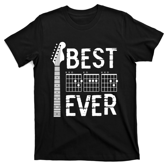 Guitarist Father Best Dad Ever D A D Chord Gifts Guitar T-Shirt