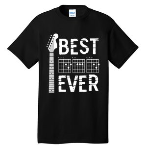 Guitarist Father Best Dad Ever D A D Chord Gifts Guitar Tall T-Shirt