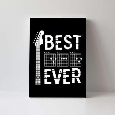 Guitarist Father Best Dad Ever D A D Chord Gifts Guitar Canvas