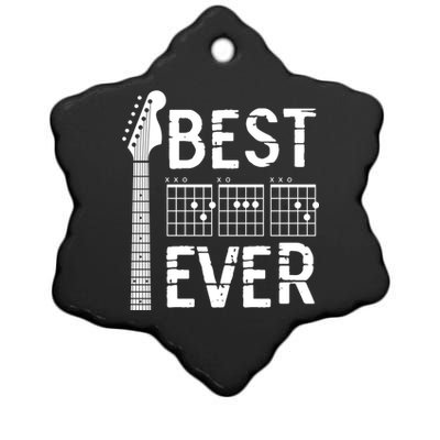 Guitarist Father Best Dad Ever D A D Chord Gifts Guitar Ceramic Star Ornament