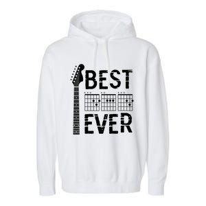 Guitarist Father Best Dad Ever D A D Chord Gifts Guitar Garment-Dyed Fleece Hoodie