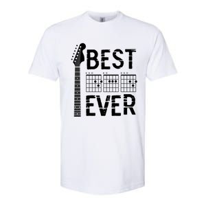 Guitarist Father Best Dad Ever D A D Chord Gifts Guitar Softstyle CVC T-Shirt