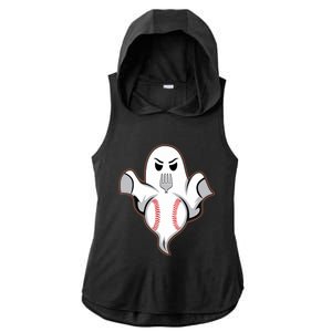 Ghost Forkball Baseball Pitch Fork Ball Strikeout Pitcher Ladies PosiCharge Tri-Blend Wicking Draft Hoodie Tank