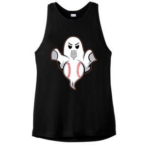 Ghost Forkball Baseball Pitch Fork Ball Strikeout Pitcher Ladies PosiCharge Tri-Blend Wicking Tank