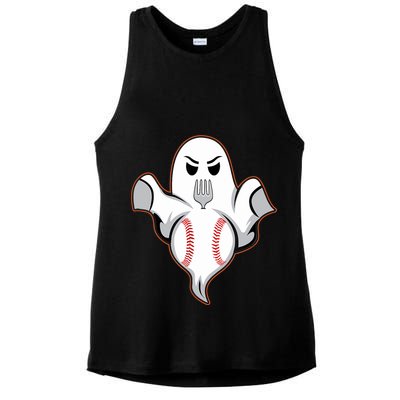 Ghost Forkball Baseball Pitch Fork Ball Strikeout Pitcher Ladies PosiCharge Tri-Blend Wicking Tank