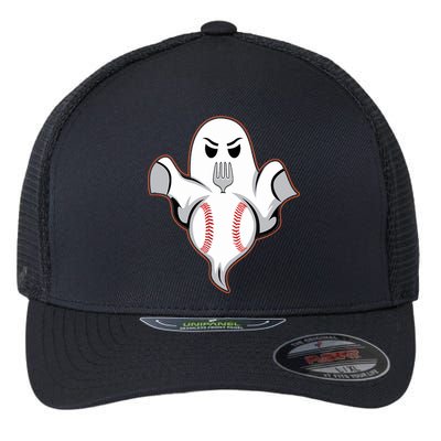 Ghost Forkball Baseball Pitch Fork Ball Strikeout Pitcher Flexfit Unipanel Trucker Cap