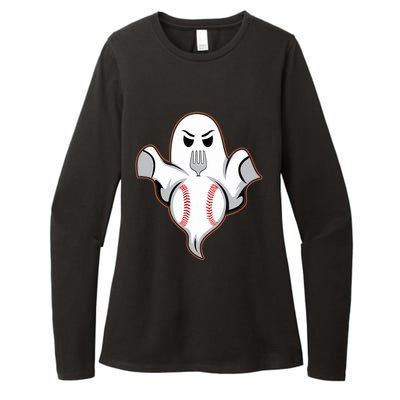 Ghost Forkball Baseball Pitch Fork Ball Strikeout Pitcher Womens CVC Long Sleeve Shirt