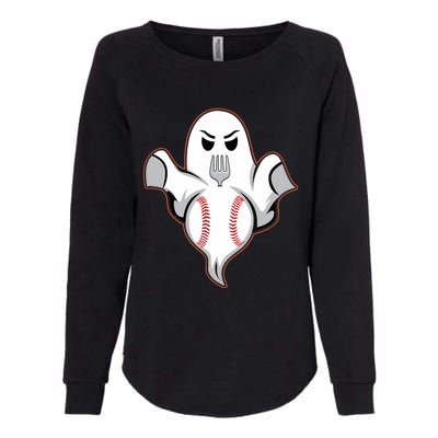 Ghost Forkball Baseball Pitch Fork Ball Strikeout Pitcher Womens California Wash Sweatshirt