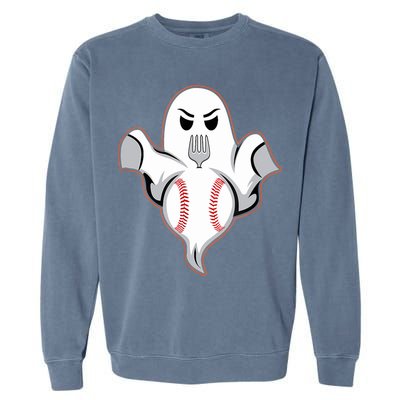 Ghost Forkball Baseball Pitch Fork Ball Strikeout Pitcher Garment-Dyed Sweatshirt