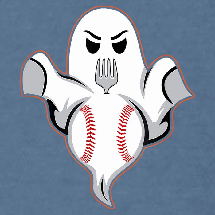 Ghost Forkball Baseball Pitch Fork Ball Strikeout Pitcher Garment-Dyed Sweatshirt