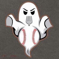 Ghost Forkball Baseball Pitch Fork Ball Strikeout Pitcher Cotton Canvas Backpack