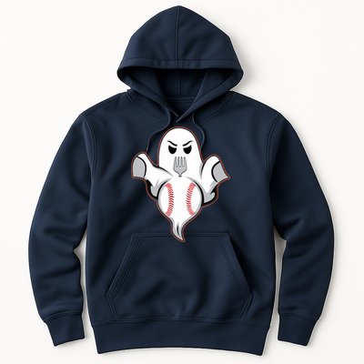 Ghost Forkball Baseball Pitch Fork Ball Strikeout Pitcher Hoodie