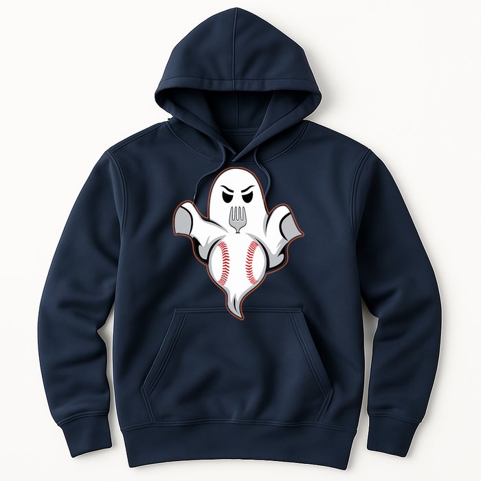 Ghost Forkball Baseball Pitch Fork Ball Strikeout Pitcher Hoodie