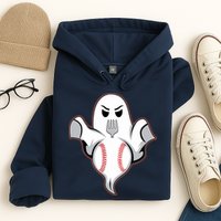 Ghost Forkball Baseball Pitch Fork Ball Strikeout Pitcher Hoodie