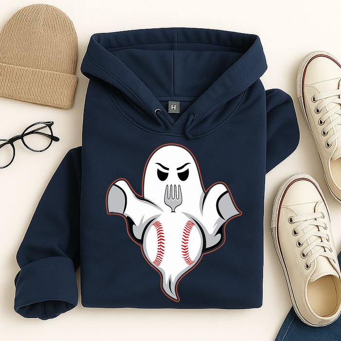 Ghost Forkball Baseball Pitch Fork Ball Strikeout Pitcher Hoodie