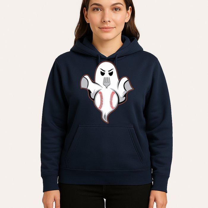 Ghost Forkball Baseball Pitch Fork Ball Strikeout Pitcher Hoodie
