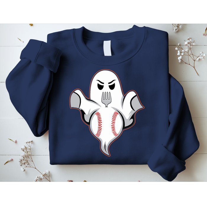 Ghost Forkball Baseball Pitch Fork Ball Strikeout Pitcher Sweatshirt
