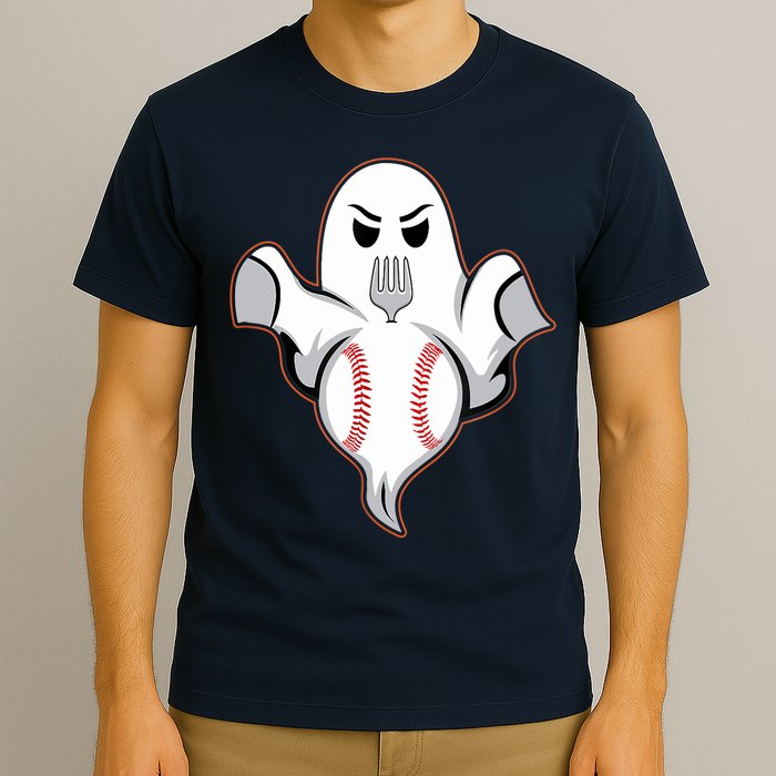 Ghost Forkball Baseball Pitch Fork Ball Strikeout Pitcher T-Shirt